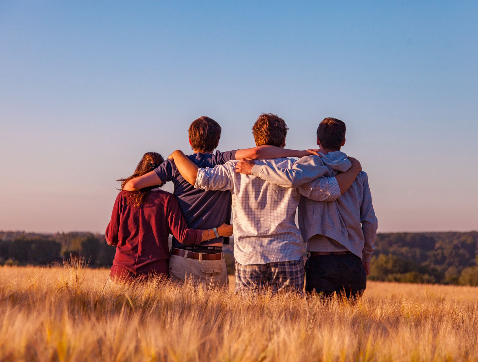 Foto de personas unidas